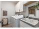 Well-equipped laundry room with washer, dryer, sink, and ample storage space at 364 Concord St, Alpharetta, GA 30009