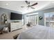 Large main bedroom with a TV, dresser, soft carpet and natural lighting at 364 Concord St, Alpharetta, GA 30009