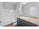 Bathroom featuring a tub-shower combination, and a granite-look vanity at 2098 Bridgewater Pass, Hampton, GA 30228