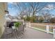 Relaxing back deck featuring outdoor dining set overlooking private backyard at 731 Mollie Se St, Atlanta, GA 30316