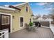 Back deck featuring outdoor dining set and grill near the home's entrance at 731 Mollie Se St, Atlanta, GA 30316