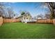 Spacious backyard with well-maintained lawn and white deck, perfect for outdoor enjoyment at 731 Mollie Se St, Atlanta, GA 30316