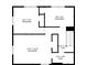 Floor plan displaying the layout of the second floor, including the bedrooms and bathroom at 10664 Sandpiper Road Rd, Jonesboro, GA 30238