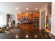 Granite countertops and stainless appliances in this kitchen create a chef's dream at 1030 Silver Thorne Dr, Loganville, GA 30052