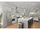 Bright, modern kitchen with island seating, stainless steel appliances, and an open layout at 127 Harlow Cir, Roswell, GA 30076