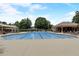 Large community pool with sunbathing deck and covered lounge at 1035 Hembree Grove Dr, Roswell, GA 30076