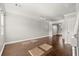 Bright living room featuring hardwood floors, recessed lighting, and neutral paint, perfect for modern living at 265 Winding River Dr # F, Atlanta, GA 30350