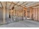 Unfinished basement with exposed framing, ductwork, and concrete floors, awaiting your personal touch and design at 772 Crescent Cir, Canton, GA 30115