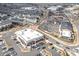 Aerial view of shopping center near a residential neighborhood, offering convenient access to amenities at 6785 Pippin Walk, Alpharetta, GA 30005