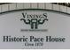 Signage for the Vinings Historic Preservation Society at 3641 Broughton Se Cir, Atlanta, GA 30339