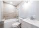 Bathroom with a tub and shower combination, along with a modern sink at 228 W Simon Nw Ter, Atlanta, GA 30318