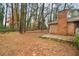 Large backyard with brick house and mature trees at 1678 Capistrana Pl, Decatur, GA 30032