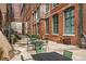 Charming courtyard with outdoor seating areas and brick architecture, creating a relaxing retreat at 170 Boulevard Se # H416, Atlanta, GA 30312