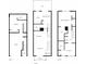 Detailed floor plan showcasing the layout of all three floors in black and white at 1152 Liberty Nw Pkwy, Atlanta, GA 30318