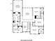 Floor plan of the second floor with primary bedroom suite, laundry room and three additional bedrooms at 2018 Stonecreek Dr, Woodstock, GA 30188