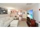 Cozy living room with hardwood floors, neutral paint, and lots of comfortable seating at 125 N River Dr # F, Atlanta, GA 30350