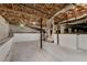 Spacious unfinished basement featuring concrete floors and exposed ceiling and ductwork at 4770 Wayland Cir, Acworth, GA 30101