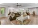 Spacious living area with hardwood floors open to dining and kitchen at 4770 Wayland Cir, Acworth, GA 30101