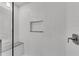 Bright shower featuring subway tile, a granite bench, and a built-in shelf at 4770 Wayland Cir, Acworth, GA 30101