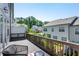 Relaxing balcony with outdoor seating, a view of the neighborhood, and a peaceful ambiance at 11 Ganel Ln, Alpharetta, GA 30009