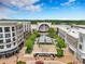 Aerial view of a town center featuring upscale shopping, restaurants, and a Regal Cinemas movie theater at 11 Ganel Ln, Alpharetta, GA 30009