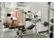 Well-lit gym with brick accent wall featuring modern exercise equipment at 500 Means Nw St # F, Atlanta, GA 30318