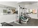 Bright home gym with weightlifting equipment and mirrored wall at 500 Means Nw St # F, Atlanta, GA 30318
