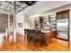 Spacious kitchen with stainless steel appliances, custom cabinets, granite counters, and a large island at 500 Means Nw St # F, Atlanta, GA 30318