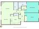 Detailed floorplan showing the layout of the living space at 702 Hanover Se Ln, Marietta, GA 30067