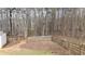 Spacious backyard with a fenced area and mature trees, offering privacy and a natural setting at 1700 Bailey Creek Sw Rd, Conyers, GA 30094