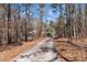 Long driveway lined with trees leads to the home at 1700 Bailey Creek Sw Rd, Conyers, GA 30094