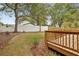 The backyard features a wood deck, a grassy area, and a tall wood fence at 1183 Mobile Nw St, Atlanta, GA 30314