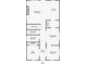 Detailed first floor plan showcasing layout of living room, kitchen, study, and foyer at 1183 Mobile Nw St, Atlanta, GA 30314