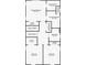 Second floor plan displaying bedrooms, closets, laundry room, and primary bath at 1183 Mobile Nw St, Atlanta, GA 30314