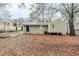 Backyard of home featuring mature trees and patio area at 1850 Brewer Sw Blvd, Atlanta, GA 30310