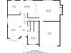 An overhead floor plan of the house, showcasing the layout of the first floor, including a garage, kitchen and living room at 982 Ashton Park Dr, Lawrenceville, GA 30045