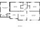 Detailed floor plan showcasing the layout of the home, including bedroom and bathroom dimensions at 2080 Dellwood Pl, Decatur, GA 30032
