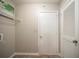 This laundry room has utility connections and a door to the outside at 5087 Donnell Way, Decatur, GA 30035