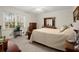 Cozy bedroom featuring neutral tones, natural lighting, and a comfortable bed at 1745 Pierce Arrow Pkwy, Tucker, GA 30084