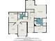 Detailed floorplan showcasing the layout of bedrooms, bathrooms, and open living spaces at 10950 Glenhurst Pass, Duluth, GA 30097
