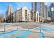 Contemporary condo building with a prime location near bustling city streets and skyscrapers at 1075 Peachtree Walk # A-307, Atlanta, GA 30309