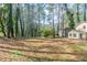 A generously sized backyard shaded by tall trees, ideal for outdoor activities and relaxation in nature at 3090 Chimney W Rdg, Snellville, GA 30078