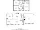 Layout of the first and second floors featuring living spaces, bedrooms, baths and garage at 1838 Nicole Ln, Lithonia, GA 30058