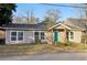 Charming house featuring a bright blue front door and tidy landscaping at 1268 Wylie Se St, Atlanta, GA 30317