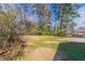 Large vacant backyard with mature trees, ready for landscaping at 4124 Casa Loma Dr, Decatur, GA 30034