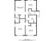 Detailed floorplan of the home layout showing bedrooms, bathrooms, and hall dimensions at 4124 Casa Loma Dr, Decatur, GA 30034