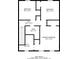 Detailed second floor plan showcasing the bedrooms, bathrooms and hall of the home at 821 Stonebridge Park Cir, Lithonia, GA 30058