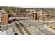 Aerial view of a small town and railway crossing at 2464 Bayberry St, Acworth, GA 30101