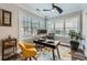 Bright home office features multiple windows, modern decor, and neutral paint at 625 Aunt Lucy Sw Ln # 34/19, Smyrna, GA 30082