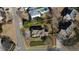 An aerial view shows the property's layout, surrounding neighborhood, and landscaping at 520 Waterside Ct, Canton, GA 30114